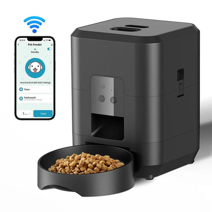 Smart 2L Cat & Dog Feeder with APP - Automatic Remote Feeding for Small Pets - FureverPawPrint