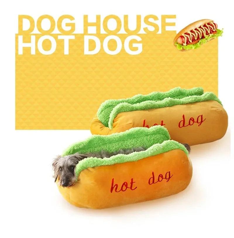 Pet Bed Hot Dog House Lounger Bed Kennel Mat Soft Fiber Pet Dog Puppy Warm Removable Washable Waterlon for Cats - FureverPawPrint