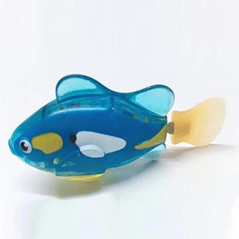 Interactive Electric Swimming Fish Toy for Cats and Dogs - LED Light Water Play Pet Toy - FureverPawPrint