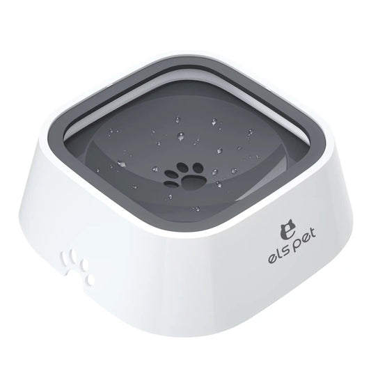 Dog Bowl No Spill Pet Water Bowl No Drip Slow Water Feeder Cat Pet Water Dispenser 35Oz/1L Travel - FureverPawPrint