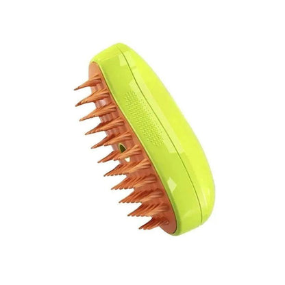 Ultimate 3-in-1 Pet Grooming Brush: Electric Steam Cleaner, Massage Comb & Hair Remover for Cats and Dogs - FureverPawPrint