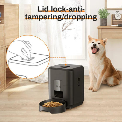 Smart 2L Cat & Dog Feeder with APP - Automatic Remote Feeding for Small Pets - FureverPawPrint