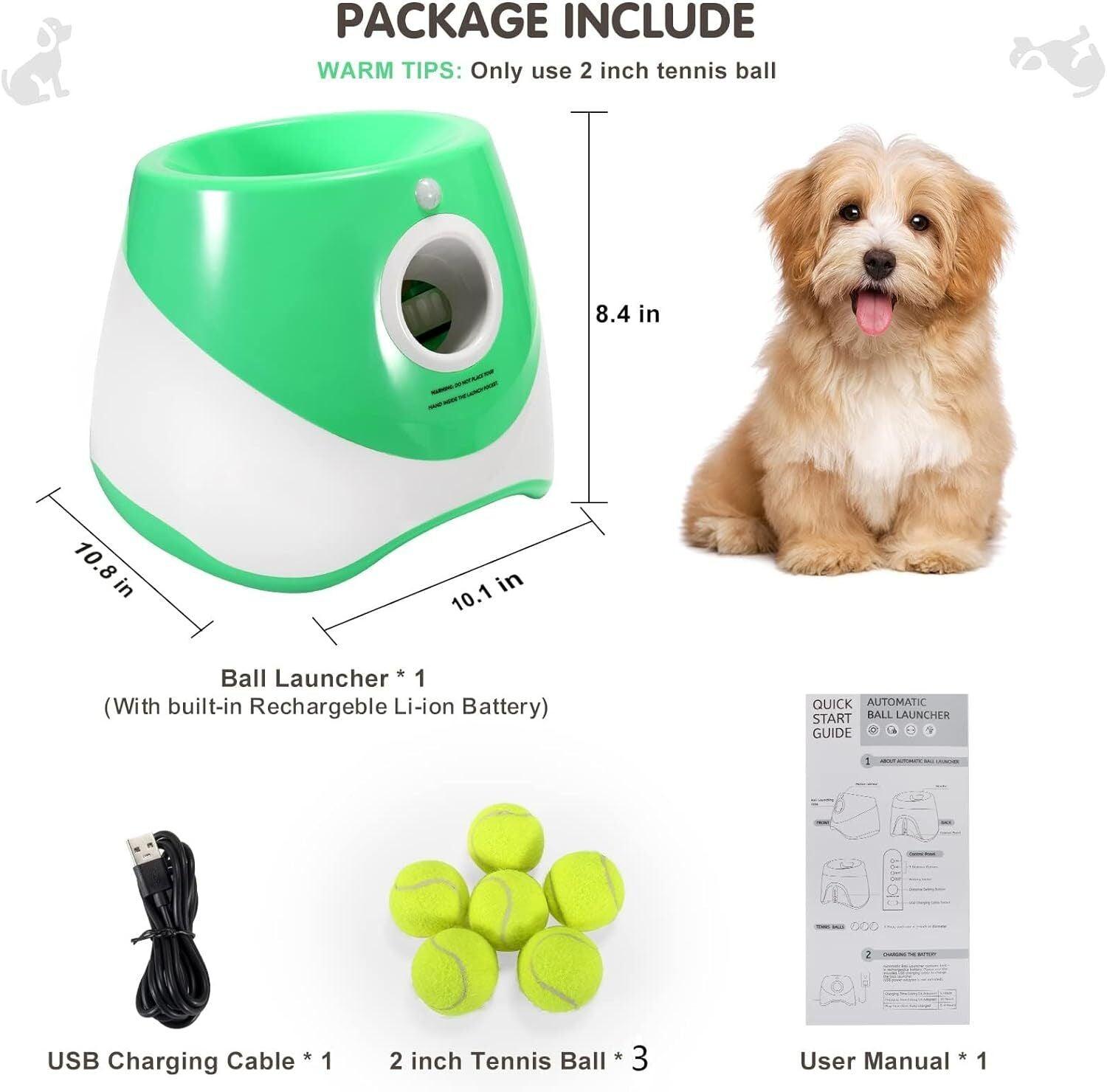 Interactive Automatic Dog Ball Launcher - Ultimate Tennis Toy for Endless Fun! - FureverPawPrint