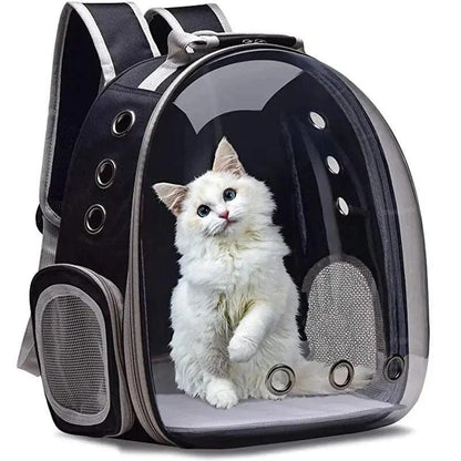 Cat Pet Carrier Backpack Transparent Capsule Bubble Pet Backpack Small Animal Puppy Kitty Bird Breathable Pet Carrier for Travel - FureverPawPrint