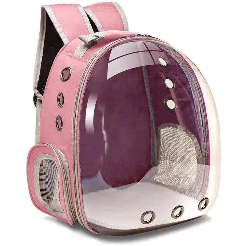 Cat Pet Carrier Backpack Transparent Capsule Bubble Pet Backpack Small Animal Puppy Kitty Bird Breathable Pet Carrier for Travel - FureverPawPrint