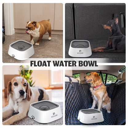 Dog Bowl No Spill Pet Water Bowl No Drip Slow Water Feeder Cat Pet Water Dispenser 35Oz/1L Travel - FureverPawPrint