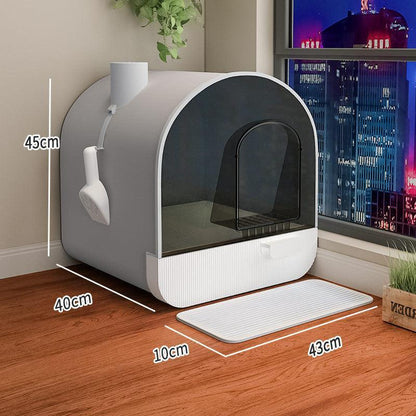 Revolutionary Odor-Free Enclosed Cat Litter Box with Innovative Smart Features - FureverPawPrint