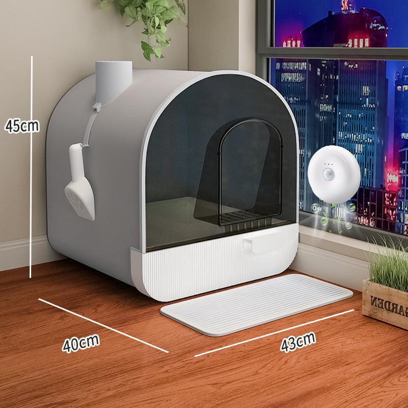 Revolutionary Odor-Free Enclosed Cat Litter Box with Innovative Smart Features - FureverPawPrint