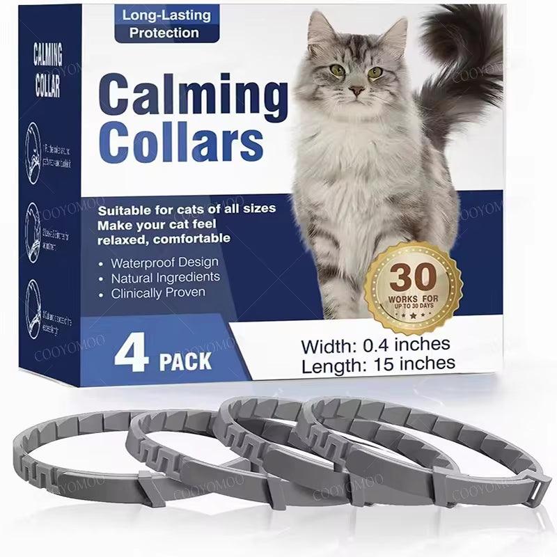 Calming Pheromone Collars for Dogs and Cats - Adjustable & Comfortable Anxiety Relief for Puppies, Kittens, and Large Dogs - FureverPawPrint