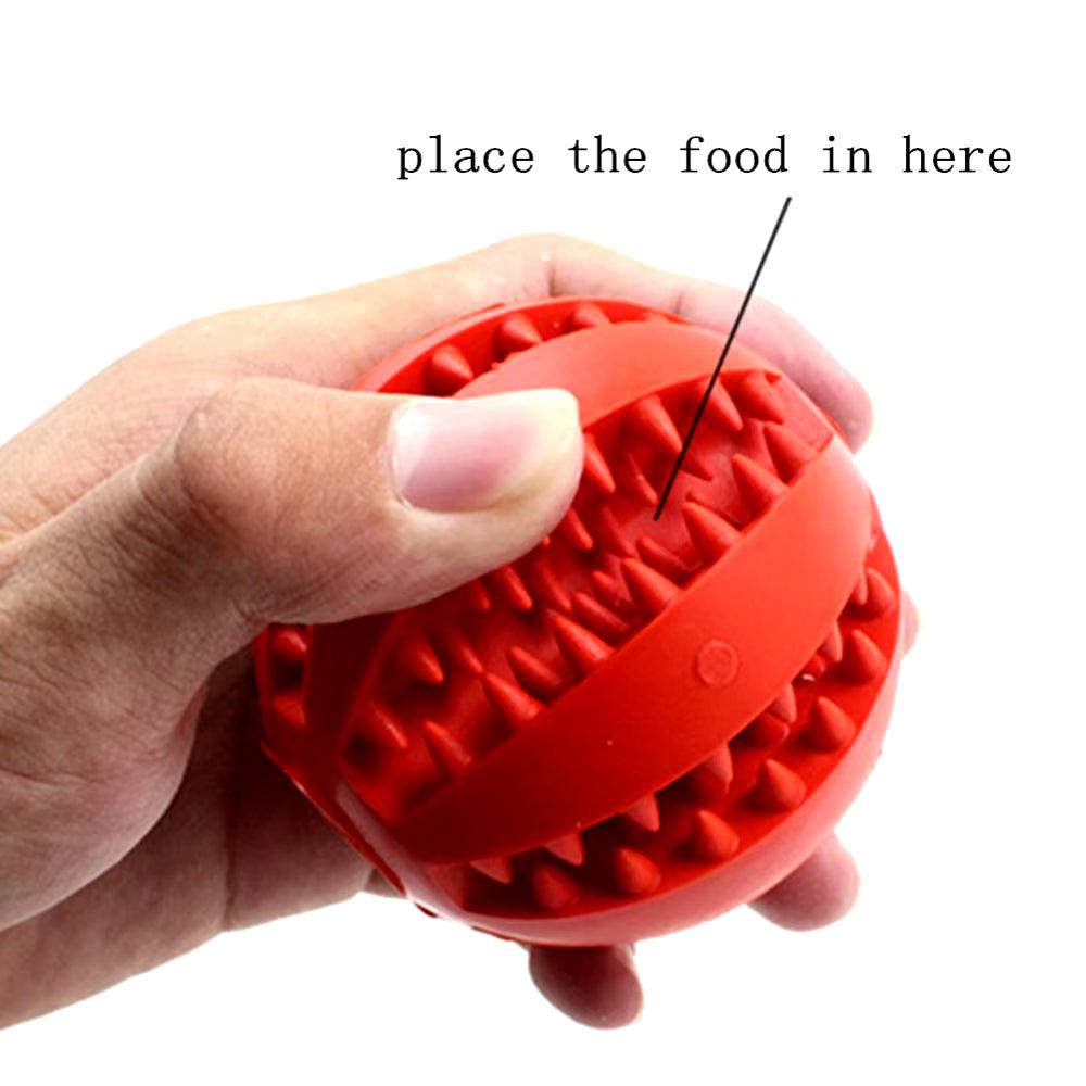 Interactive Chew Toy Ball for Dogs - Fun Treat Feeder & Tooth Cleaning Rubber Ball for Puppy Training - FureverPawPrint