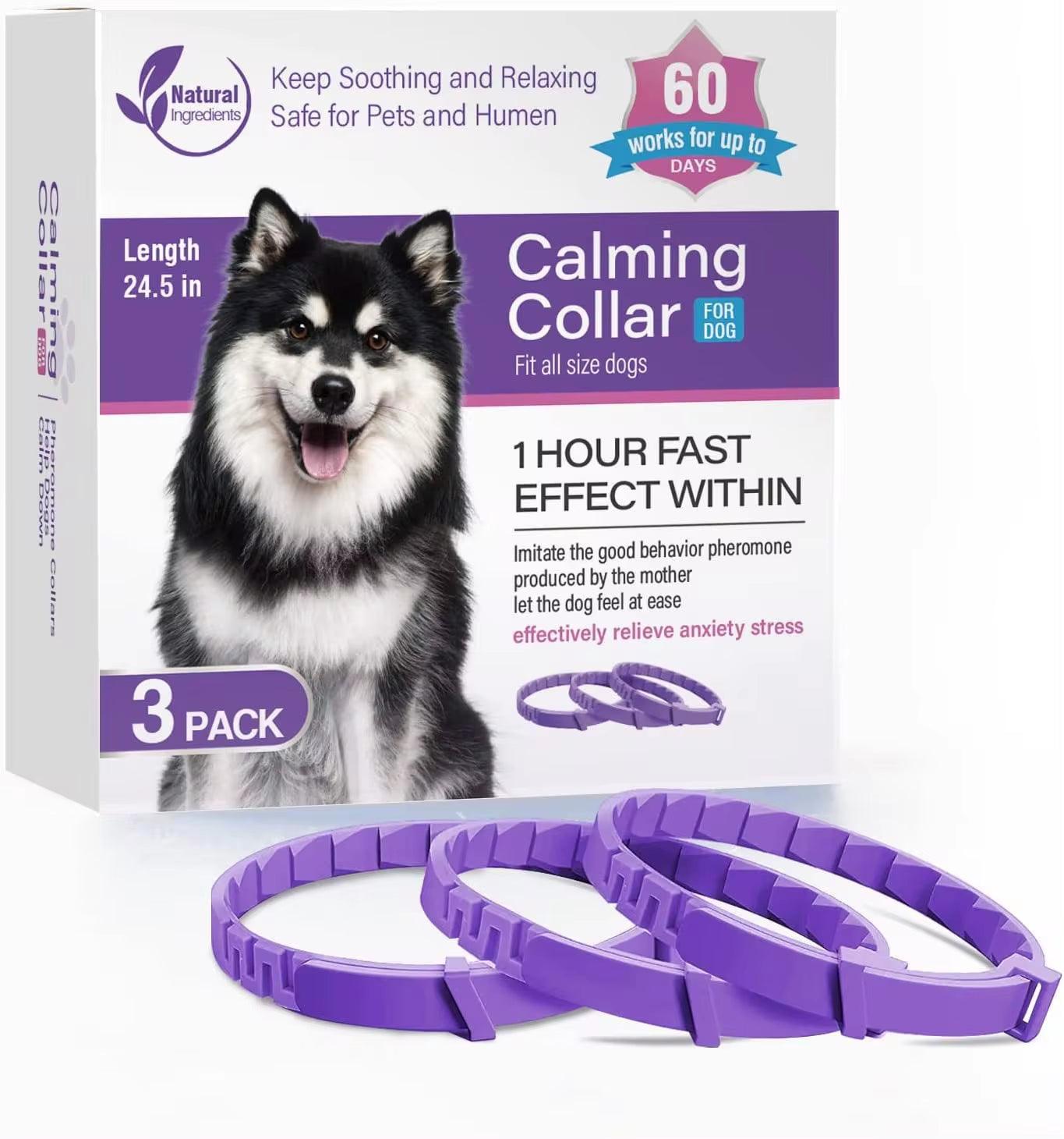 Calming Pheromone Collars for Dogs and Cats - Adjustable & Comfortable Anxiety Relief for Puppies, Kittens, and Large Dogs - FureverPawPrint