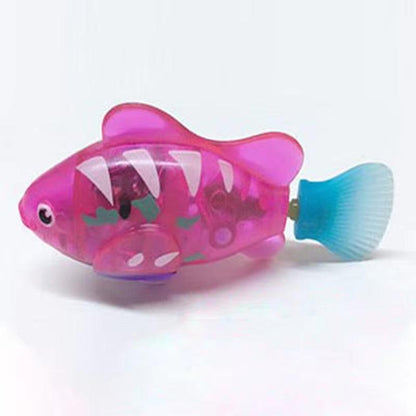 Interactive Electric Swimming Fish Toy for Cats and Dogs - LED Light Water Play Pet Toy - FureverPawPrint