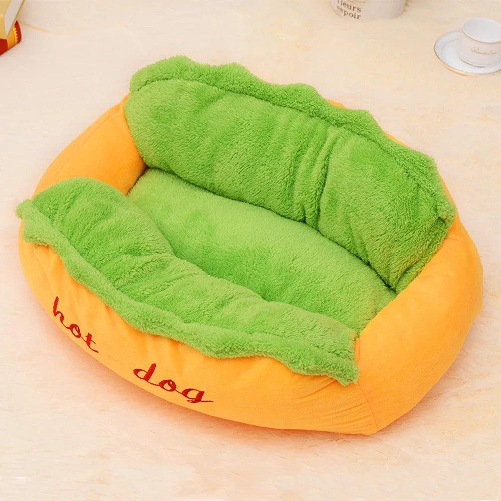 Pet Bed Hot Dog House Lounger Bed Kennel Mat Soft Fiber Pet Dog Puppy Warm Removable Washable Waterlon for Cats - FureverPawPrint