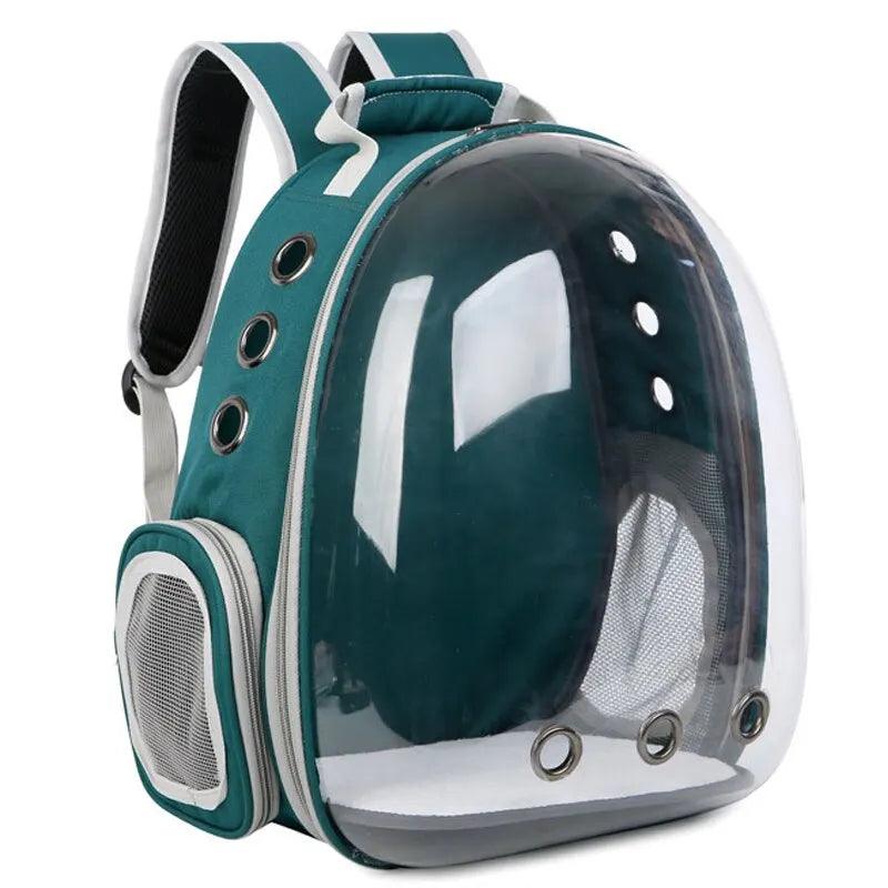 Cat Pet Carrier Backpack Transparent Capsule Bubble Pet Backpack Small Animal Puppy Kitty Bird Breathable Pet Carrier for Travel - FureverPawPrint