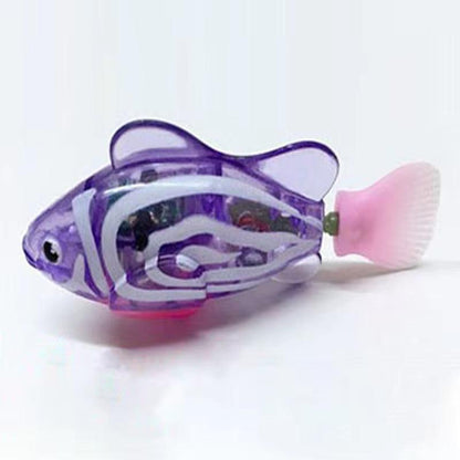 Interactive Electric Swimming Fish Toy for Cats and Dogs - LED Light Water Play Pet Toy - FureverPawPrint