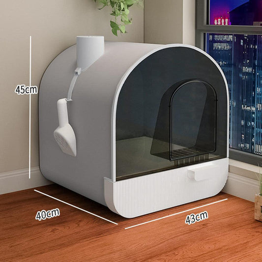 Revolutionary Odor-Free Enclosed Cat Litter Box with Innovative Smart Features - FureverPawPrint