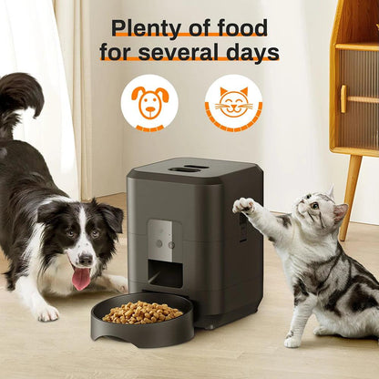 Smart 2L Cat & Dog Feeder with APP - Automatic Remote Feeding for Small Pets - FureverPawPrint