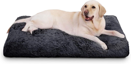 Large Dog Bed Washable Pet Bed Dog Beds for Large Dogs Plush Soft Fluffy Dog Beds 41 Inch - FureverPawPrint