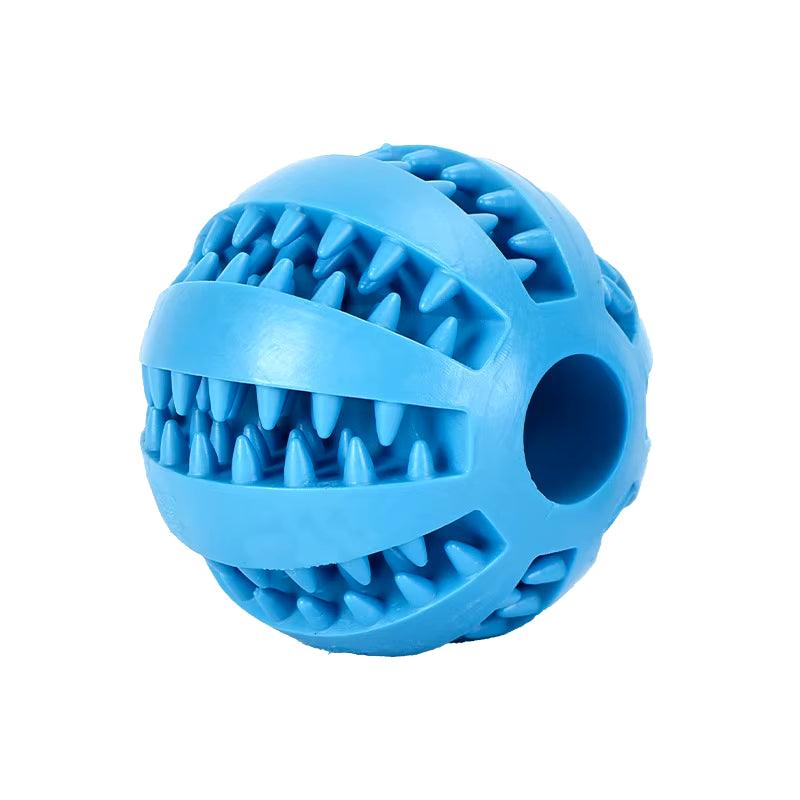 Interactive Chew Toy Ball for Dogs - Fun Treat Feeder & Tooth Cleaning Rubber Ball for Puppy Training - FureverPawPrint