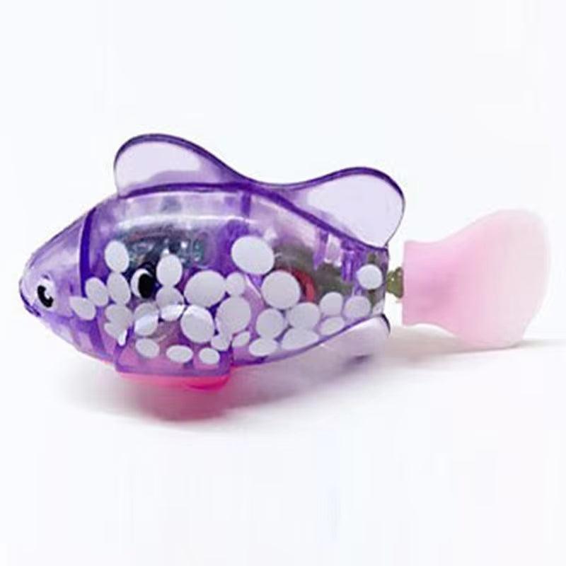 Interactive Electric Swimming Fish Toy for Cats and Dogs - LED Light Water Play Pet Toy - FureverPawPrint