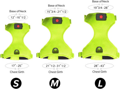 LED Dog Harness, Lighted up USB Rechargeable Pet Harness, Illuminated Reflective Glowing Dog Vest Adjustable Soft Padded No-Pull Suit for Small, Medium, Large Dogs (Green, S) - FureverPawPrint