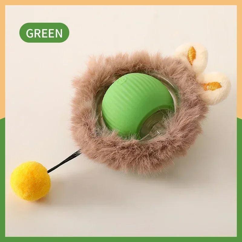 Smart Rechargeable Interactive Rolling Ball Toy for Cats - Auto Electric Teaser for Endless Fun! - FureverPawPrint