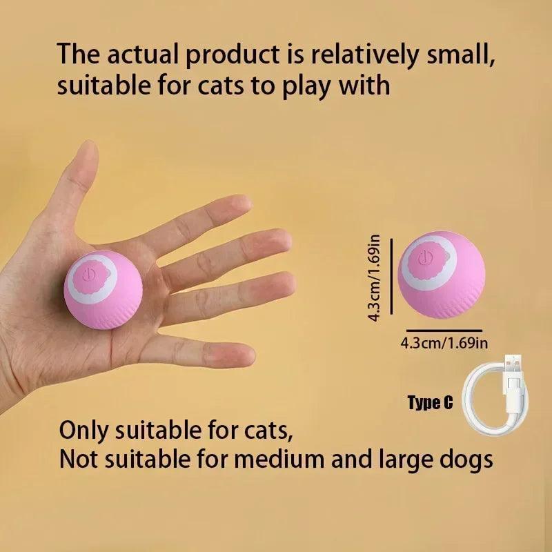 Smart Rechargeable Interactive Rolling Ball Toy for Cats - Auto Electric Teaser for Endless Fun! - FureverPawPrint