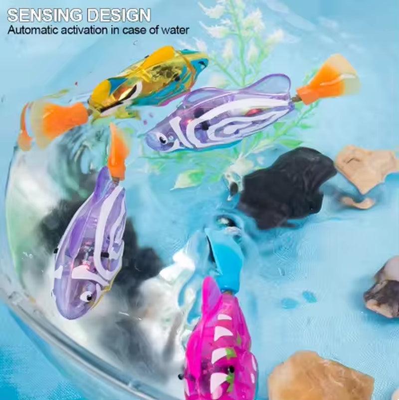 Interactive Electric Swimming Fish Toy for Cats and Dogs - LED Light Water Play Pet Toy - FureverPawPrint