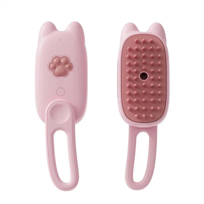 Ultimate 3-in-1 Pet Grooming Brush: Electric Steam Cleaner, Massage Comb & Hair Remover for Cats and Dogs - FureverPawPrint