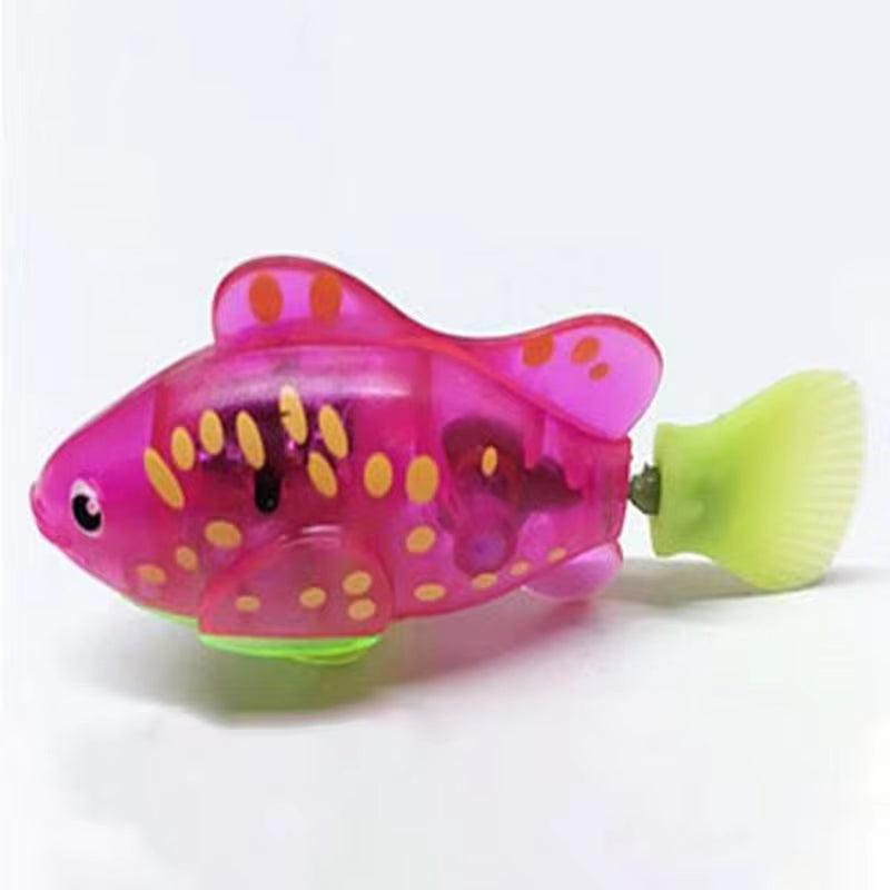 Interactive Electric Swimming Fish Toy for Cats and Dogs - LED Light Water Play Pet Toy - FureverPawPrint