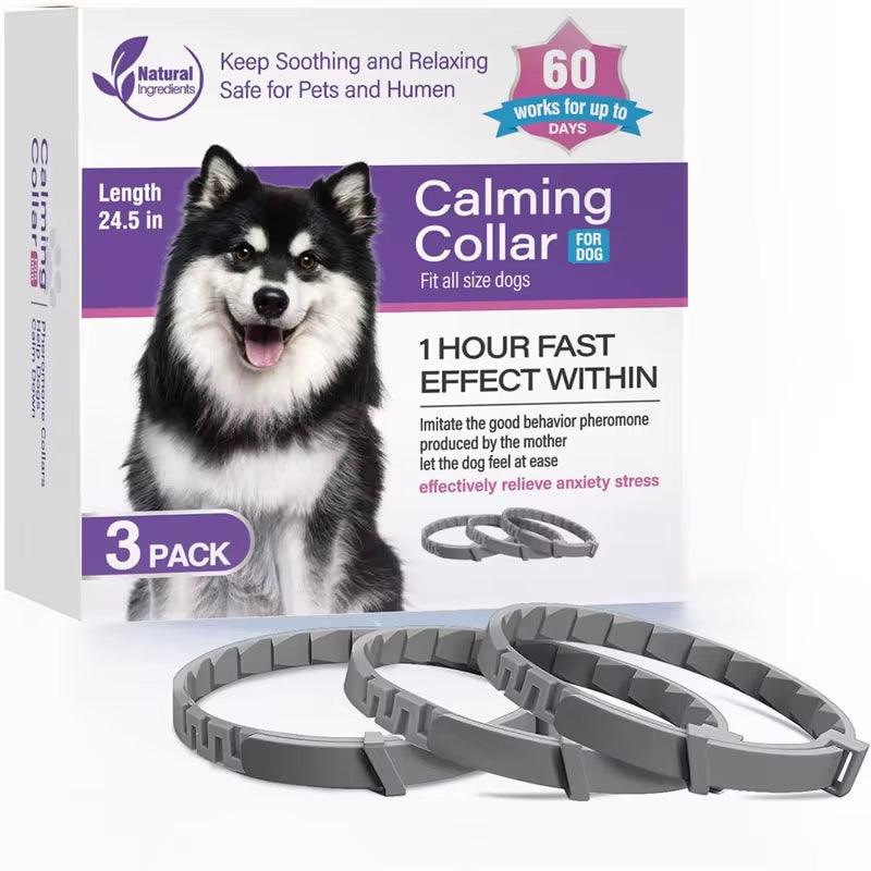 Calming Pheromone Collars for Dogs and Cats - Adjustable & Comfortable Anxiety Relief for Puppies, Kittens, and Large Dogs - FureverPawPrint