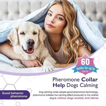 Calming Pheromone Collars for Dogs and Cats - Adjustable & Comfortable Anxiety Relief for Puppies, Kittens, and Large Dogs - FureverPawPrint