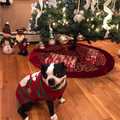 Dog Snow Sweaters Snowman Sweaters Xmas Dog Holiday Sweaters New Year Christmas Sweater Pet Clothes for Small Dog and Cat - FureverPawPrint