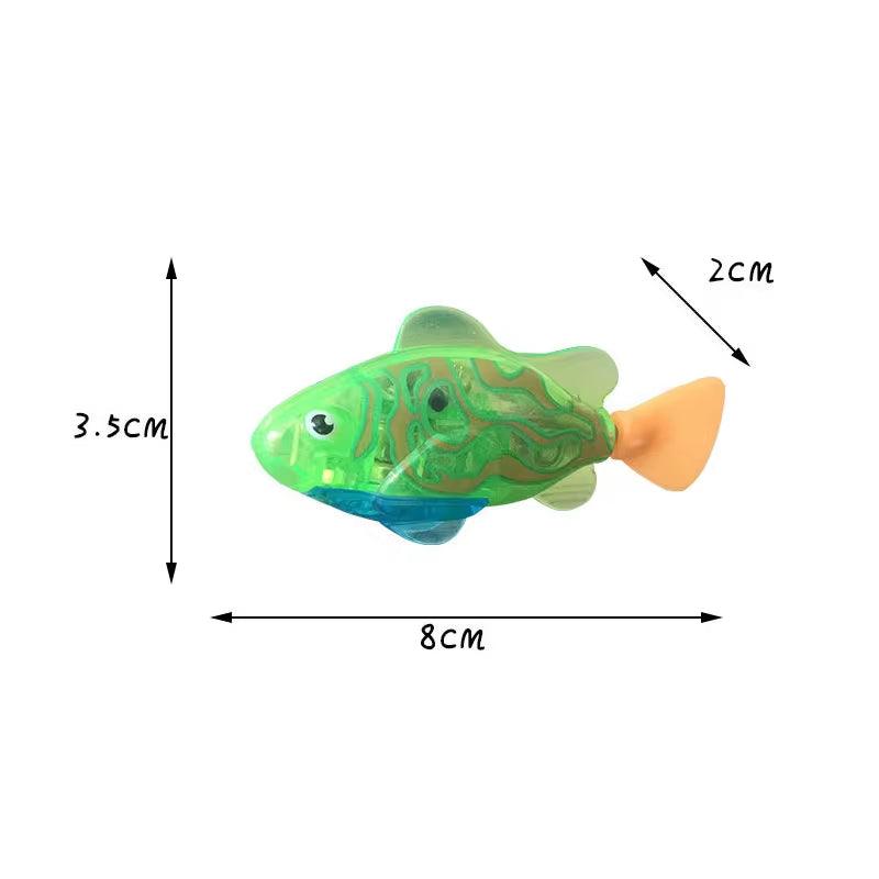 Interactive Electric Swimming Fish Toy for Cats and Dogs - LED Light Water Play Pet Toy - FureverPawPrint