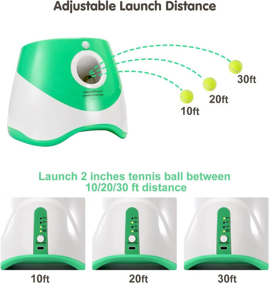 Interactive Automatic Dog Ball Launcher - Ultimate Tennis Toy for Endless Fun! - FureverPawPrint