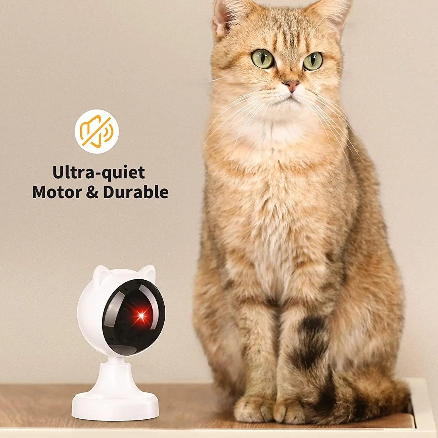 Automatic Cat Laser Toys, Interactive Laser Cat Toys for Indoor Cats/Kitty/Dogs, Cat Laser Toy Automatic White - FureverPawPrint