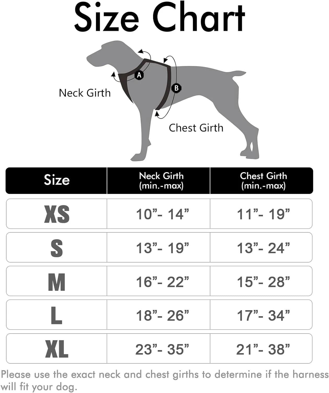 Dog Harness, No-Pull Pet Harness with 2 Leash Clips, Adjustable Soft Padded Dog Vest, Reflective Outdoor Pet Oxford Vest with Easy Control Handle for Large Dogs, Black - FureverPawPrint